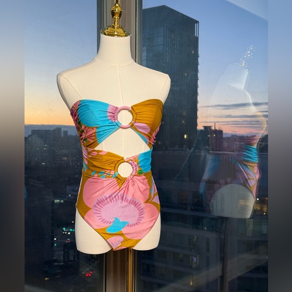 🆕 ZIMMERMANN 🧿 NWOT Teddy Double Ring 1PC Bathing Suit, Sz 2 US 6 - 8 - Picture 10 of 16